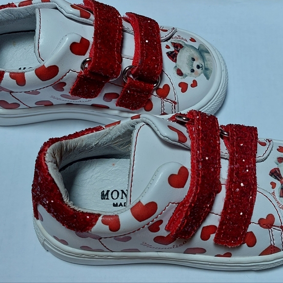 NEW Monnalisa sneakers with glittery velcro straps - Picture 3 of 5